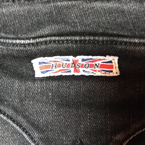 HUDSON Collin Midrise Bootcut Crop womens black denim jeans size 30 - Picture 5 of 15